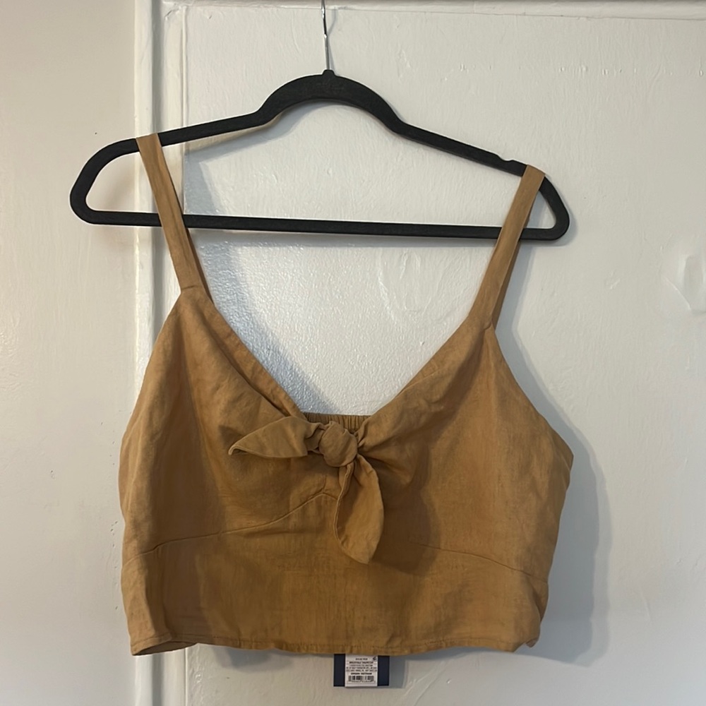 Tan/Yellow crop top from Target